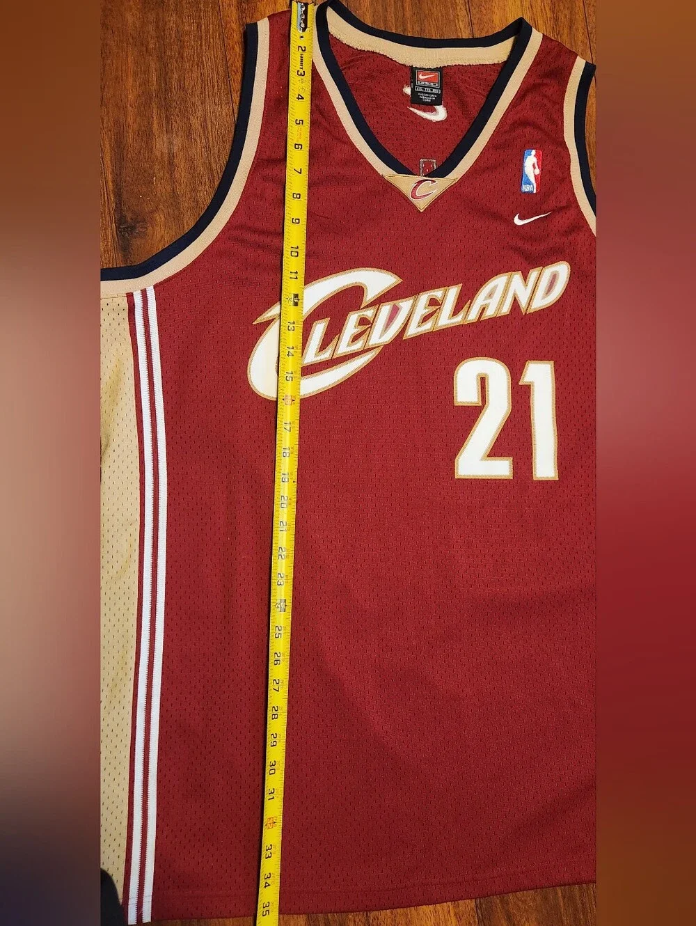 NIKE Darius Miles #21 Cleveland Cavaliers Swingman Jersey NBA 2XL Basketball XXL